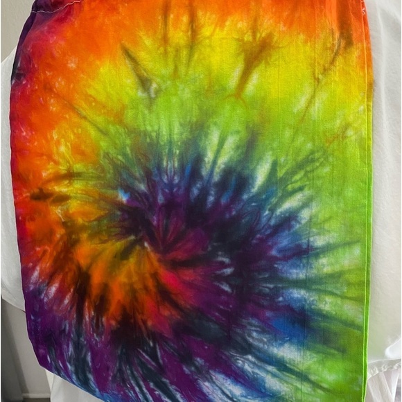 TIE DYE Rainbow NEW OAD ECONOMICAL Drawstring Style Sport Pack Backback - Picture 7 of 8